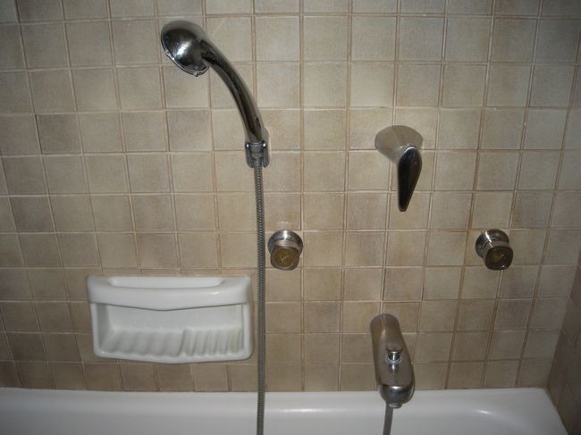 シャワーも可動式でお湯の量も問題なかったです