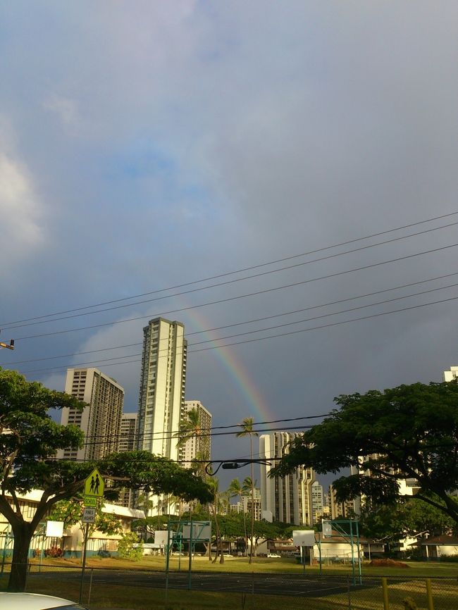 頑張って走ったご褒美！？<br /><br />最後に虹が見れたヾ(〃^∇^)ノ