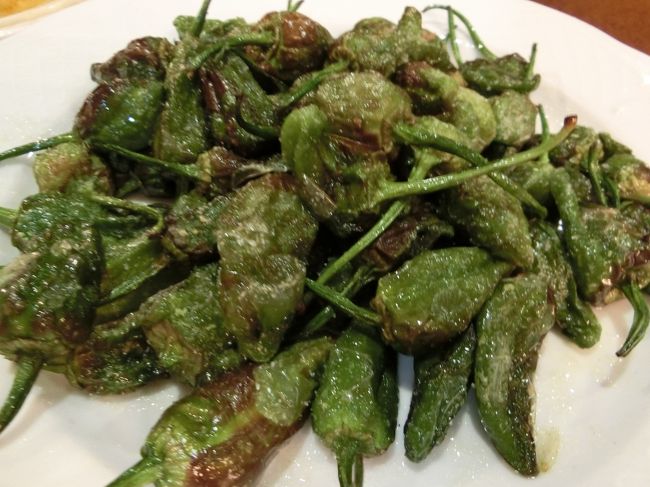 シシトウの炒め物。<br />素材が良いからか、シンプルな味付けでも美味しい！