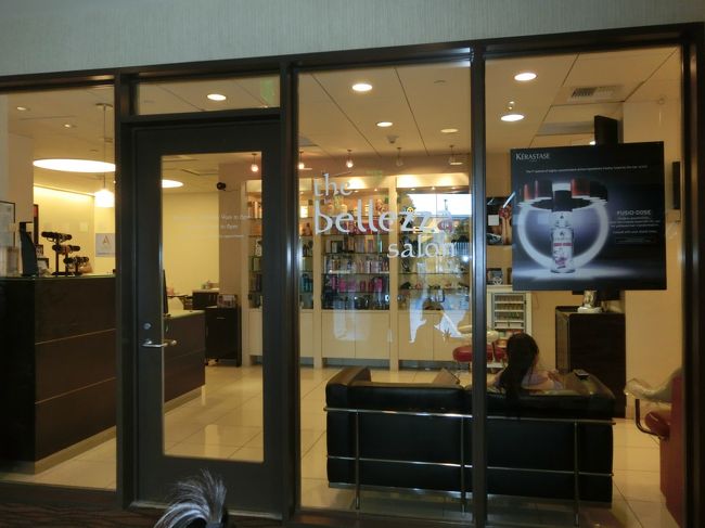 ホテル内を探検。<br />美容室もあります。ネイルもできるみたいです。