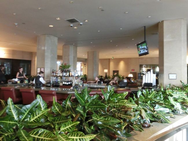 ホテルのロビー階にあるラウンジみたいなところです。<br />