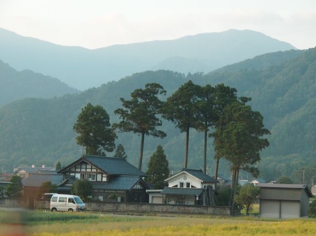 福井北インターで　下りて　一時間　地道を走行します。