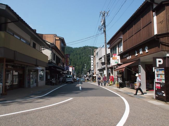 永平寺の門前です。　真ん前の土産物屋さん、1000円以上のお買い物で　駐車料無料。　停めます。