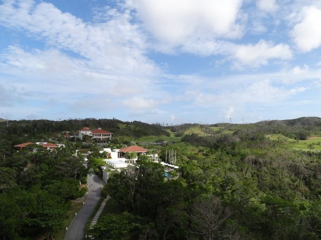 ９階のエレベーターホールからの眺めです。<br /><br />見えている建物がレセプションのある建物。<br />