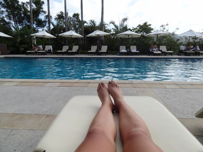 部屋で少しまったりしてからプールへ〜(*^◯^*)