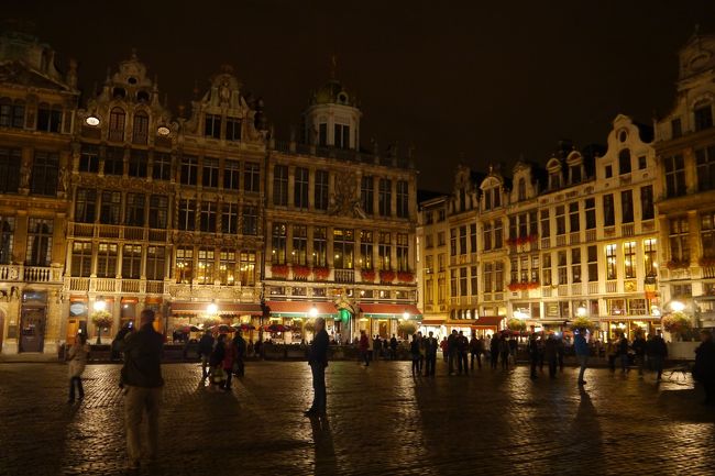 ブリュッセルに戻り夜景撮影<br />●グラン・プラス