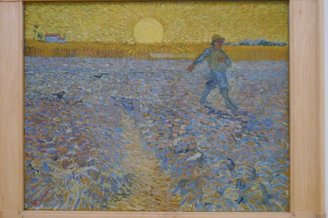 ●ゴッホ：夕陽と種まく人