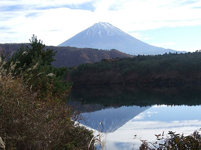 西湖から眺める逆さ富士。