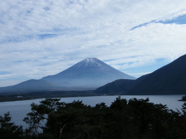 本栖湖の五百円札デザインのスポット。