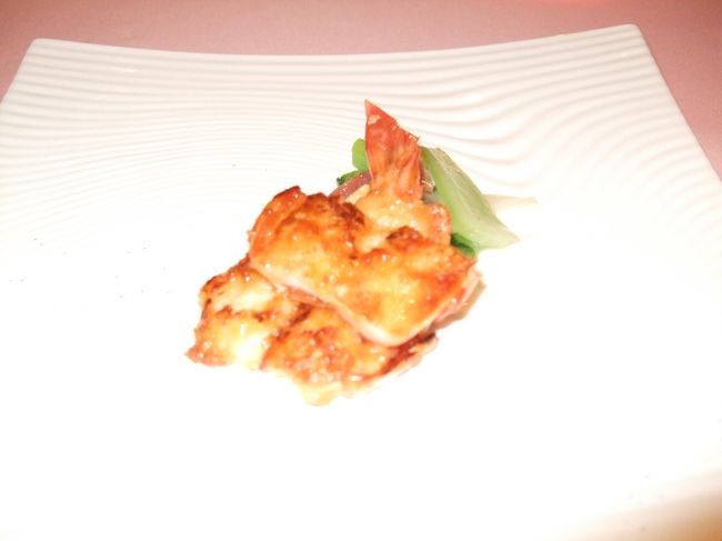 海老の炒り焼き。