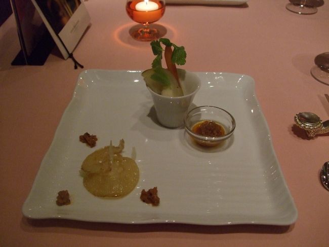 ヨシキリ鮫の背びれのステーキと冬野菜の一夜干。