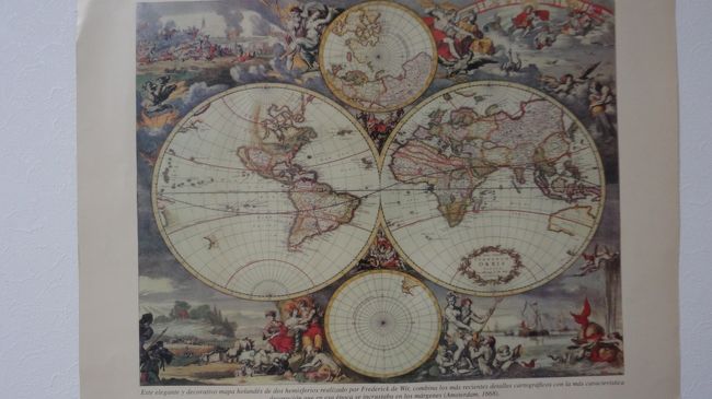 そして、これが欲しかった（ものに近い）南米中心のＭＡＰ。<br />日本がわかるかな？