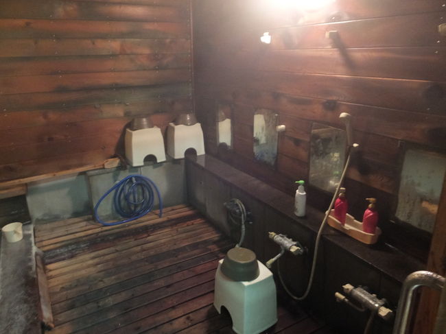 またまた洗い場です。<br />さっきの所とほぼ同じです。<br />こちらにもシャンプー類揃っています。なぜかこちらにだけ、脱衣所の水道の所にメンズ用スクラブ洗顔料が置いてありました。<br />男性客が多いからじゃない？なんて微妙な推理をしつつ、こっちのお風呂にも入りまーす♪