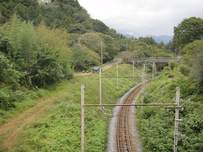 大渕寺には線路を二度越えて、また右側にもどる感じで行く。