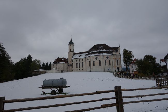 雪景色のヴィース教会