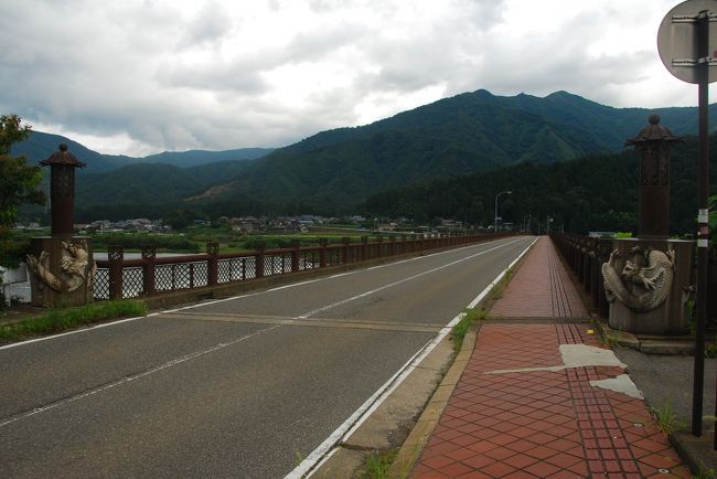 九頭竜川を渡る<br />山王郵便局から浄法寺郵便局へ<br />