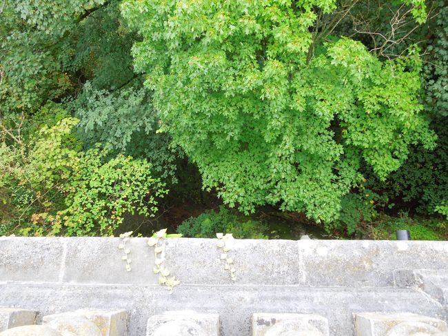 かなり高いところに建てられているので、川の和流が聞こえてくるのですが、全く下は見えません。