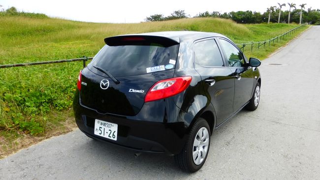 今回借りているデミオです。<br /><br />レンタカーではお気に入りの車です。