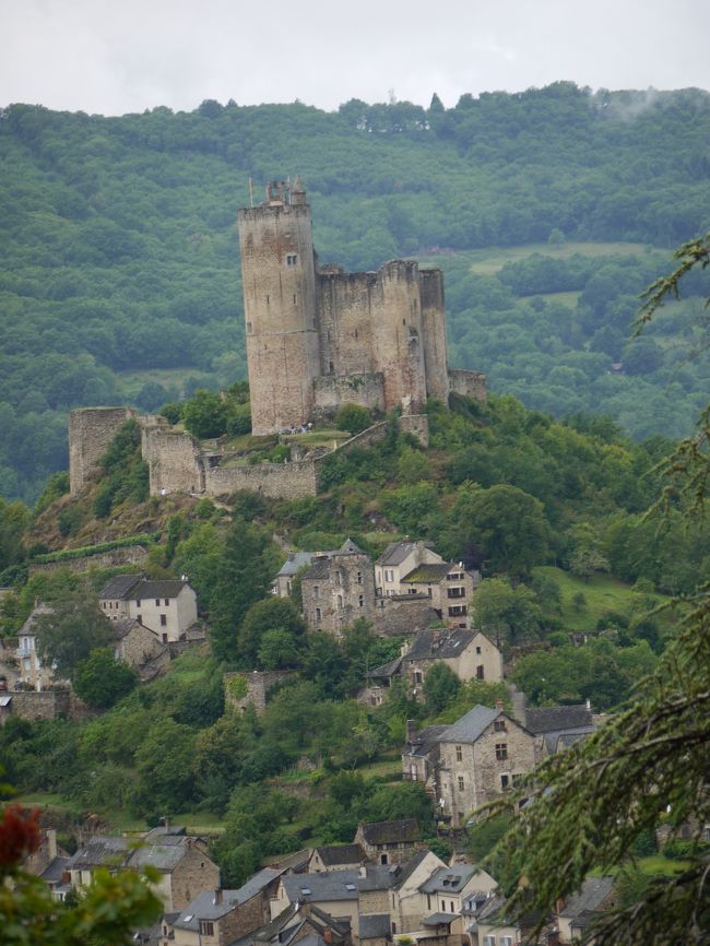 ５番目はナジャック（Najac）に行きました。<br />村の手前の高台から村と城を撮りました。村の両側が谷になっており、軍事的な要塞だったとのことです。手前側から村、頂上に城、少し下がって教会の順番で並んでいます。<br />（駐車場の情報）<br />村の入り口に５０台分以上だが、この日は規制していた気配もあり、結構混雑していました。反対側の教会の下に１０台分位。ここもほぼ満杯でした。