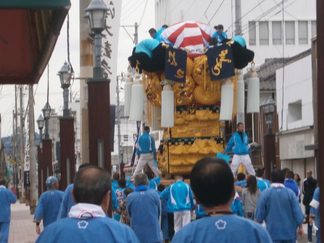 平和運行している太鼓台で〜す