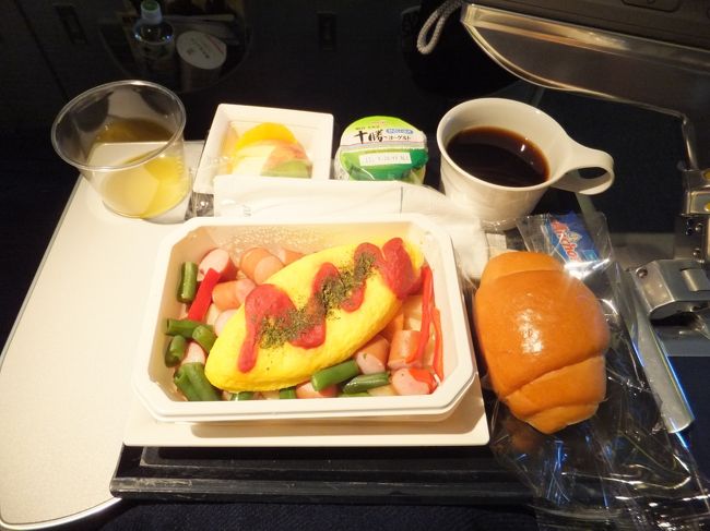 ９：３０ごろ朝食です。<br /><br />サンフランシスコに無事到着し、入国審査に結構時間がかかり、１２：４０にバスでヨセミテ国立公園に出発。