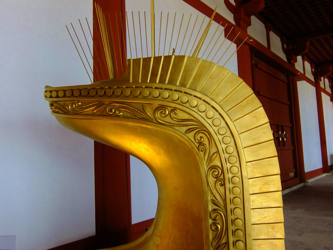 展示されてる鴟尾