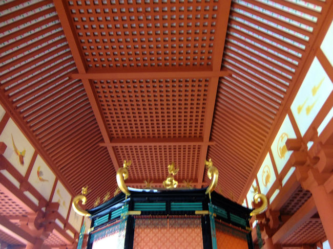 思い出します　<br /><br />　　この上から建設中の大極殿を見た日を