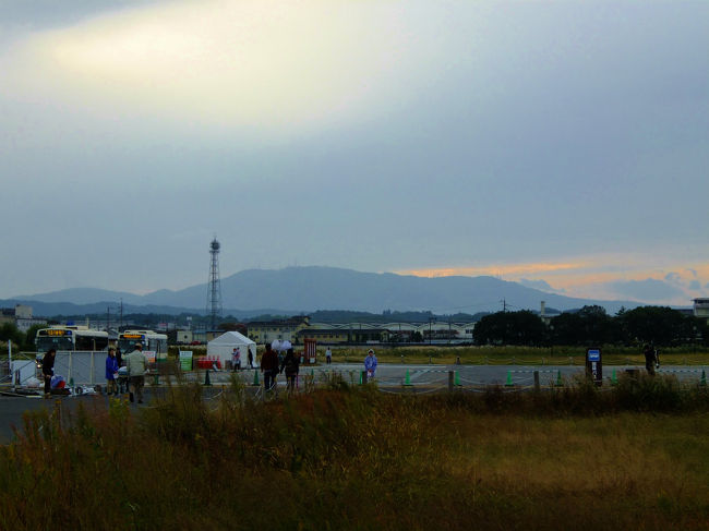 生駒の山々　夕日