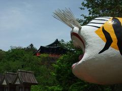 法隆寺から薬師寺へ行こうとバスの時刻表を見ると奈良方面行のバスが3分前に出たばかりおまけに1時間ない。・・ということで王子行バスに乗る。王子に着いたところでタクシーの運転手にこの辺で見どころありませんか？と聞くと「信貴山」とのこと。・・・・「信貴山縁起絵巻」の信貴山！！ということで行ってみました。