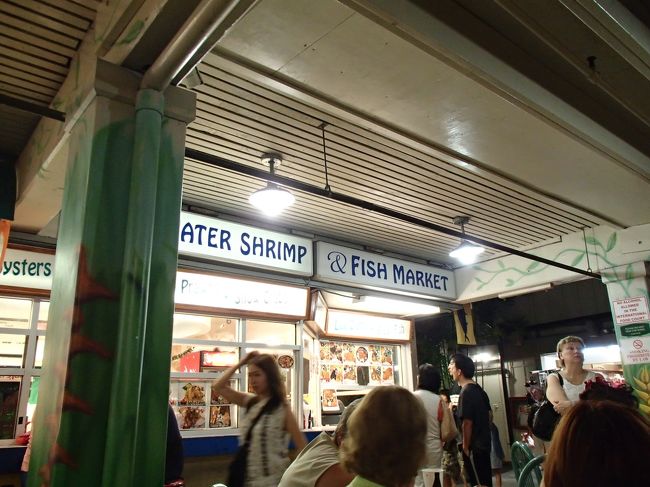 この日の夕飯はブルーウォーターシュリンプ