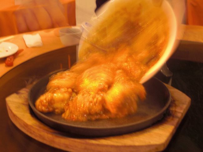 出ました！！名物海老チリ！！