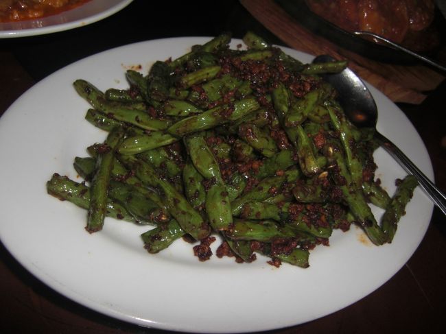 インゲンのニンニク炒め