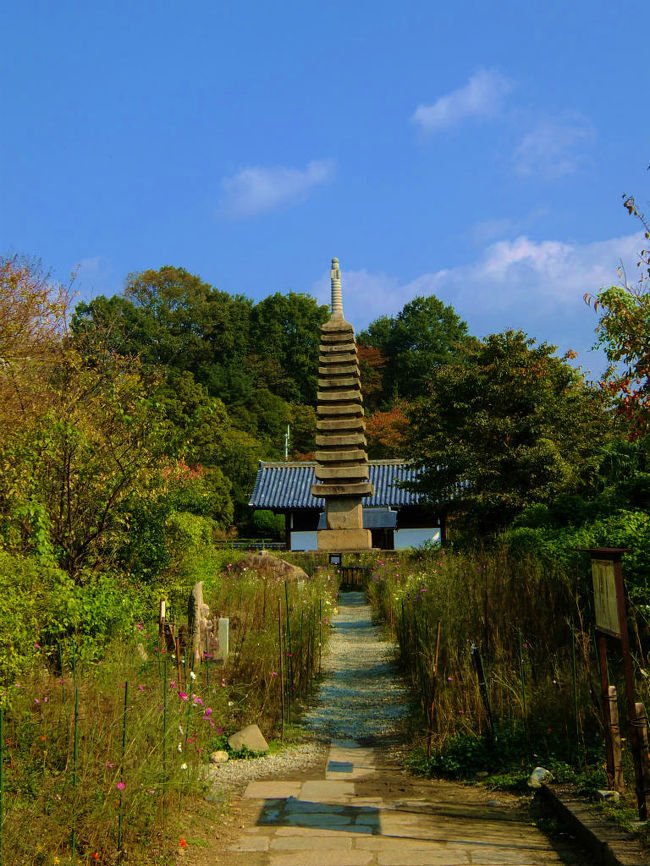 重要文化財<br /><br />　十三重塔　<br /><br />　　　秋空に立つ