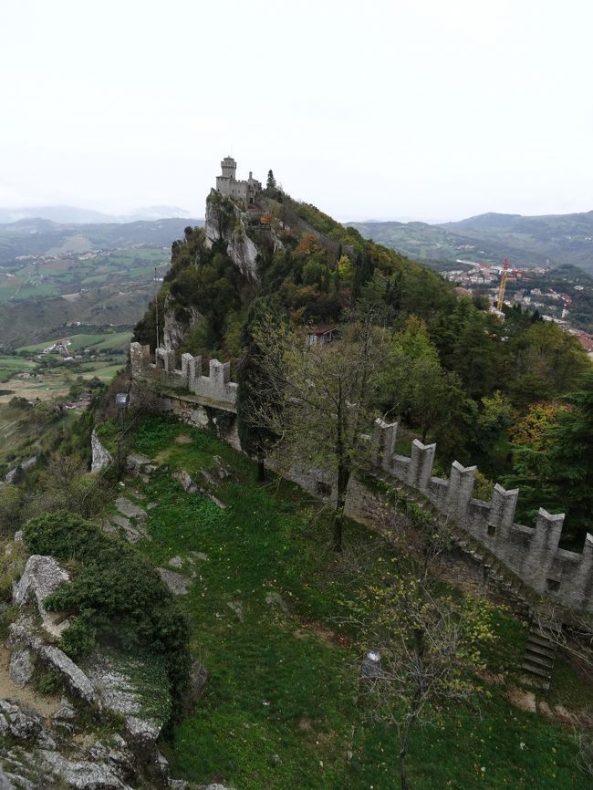 ここからもチェスタの城塞がよく見えます。