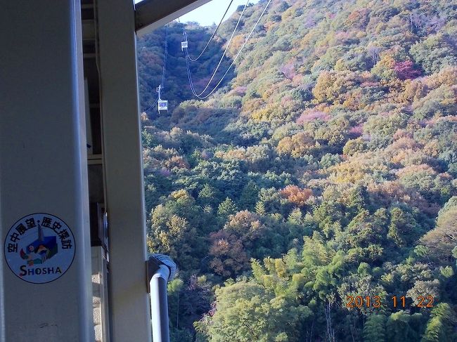 2013.11.22（金）書写山ロープウエイで７００ｍ頂上へ。