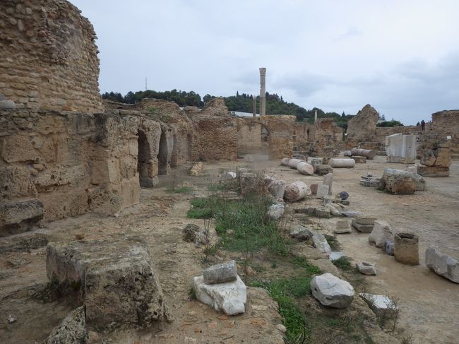 アントニウスの共同浴場。<br />ローマ時代の大規模なテルマエ跡。これもハドリアヌス帝が作ったそうです。<br />ハドリアヌス、アントニウス、テルマエとくれば、平たい顔族には作った技術者は誰かわかるはずで、そうですルシウスが作ったのです。どうりで立派なわけです。<br />