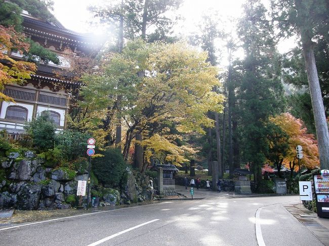 バスはみやげ屋さんの駐車場に・・。