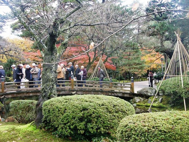 花見橋に団体さんが・・。