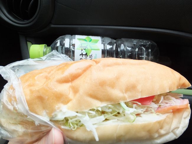 結局「オリジナル野菜＋ハム」という普通すぎる選択に…。<br />どうせなら「れんこんしめじ」とか「しょうが焼き」とかにすればよかったよ〜〜！<br /><br />で、奥のペットボトルと比較してくださいね。遠近法は使ってませんよ〜。<br />デカイ(笑)そして見た目以上の重量感！！これ１個で昼までもつね！<br />野菜がシャキシャキで美味しゅうございました。