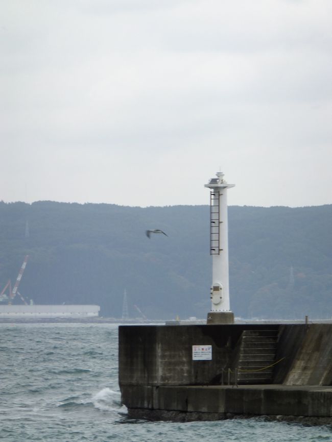 ことごとく観光地に振られ、若干 岩手県の印象が悪くなりそう。と話しつつ(岩手の人ごめんなさい)<br /><br />着きました。久慈の小袖海岸！“北限の海女”さんの様子を見学できます。（夏限定？）<br />と言っても「あまちゃん」は相方もわたしも見てなかったんですけどね(笑)<br />アド街の久慈特集は見ましたので、あれが例の灯台ですねっ！