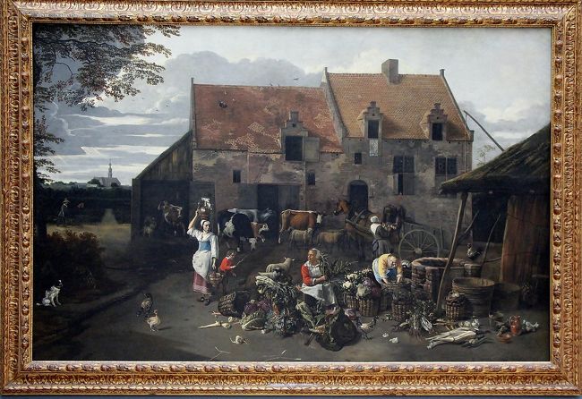 　王立美術館<br /><br />　ブリューゲルの部屋にあった絵ですけれど、ブリューゲルとは、少しタッチも構図も違うような気がするし、誰の作だかは解りません・・・・でも、なかなか良い絵です。<br /><br />　フランダースの農家の風景画ですね、多分・・・？