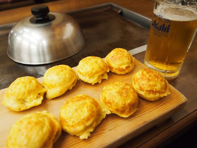 ふわふわの明石焼き。<br />うまー。