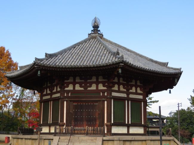 興福寺・北円堂　工事中でした