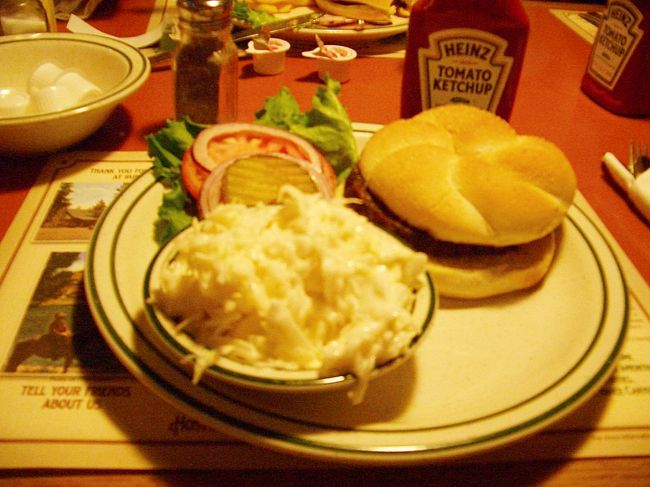 下山してランチ