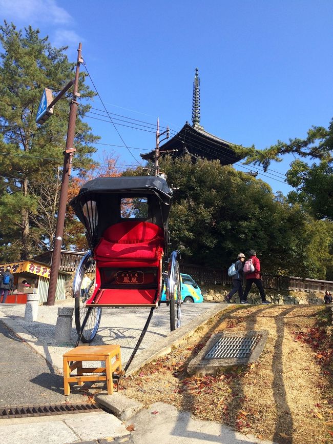 人力車もありますが、引手の人がいない。<br /><br />その後、引手の方が現れ、アベックさん、若者の女性の二人連れの方なんかに営業されてましたが、空振りです。<br />ここでは、金を持ってそうな老夫婦に声かけをしないと...。