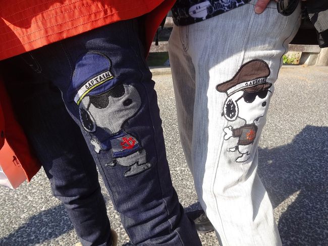 さて、これは誰でしょう？<br />言わずと知れたJOECOOLご夫妻のペアルック！<br />いや〜、いつもながら感動もんですよ〜。<br />カステルパジャックのデニムに施されたスヌーピーは必見です！