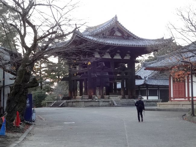 お茶屋さんの北側には「東大寺鐘楼」がありました。<br />遠目に見ましたが、その巨大さは分かります。<br />ここも国宝らしい。