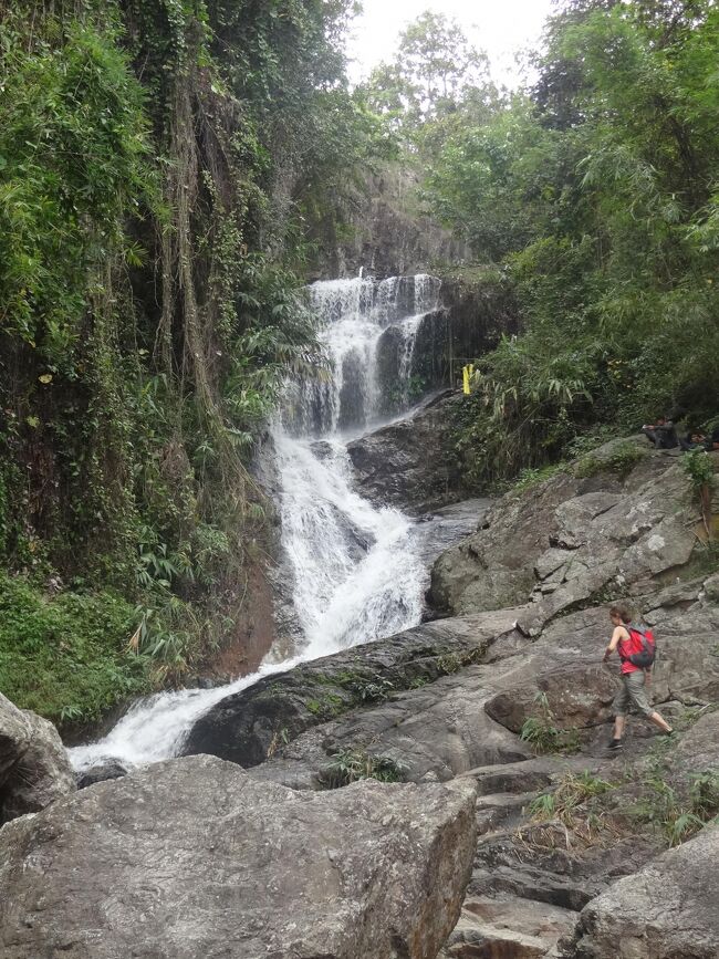 結構、上の方まで登っていけそうな感じの滝でした