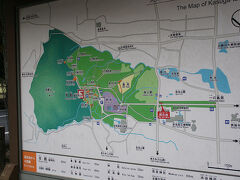 ●奈良公園界隈地図

左方向へ行くと春日大社です。
今回は、パスをします。