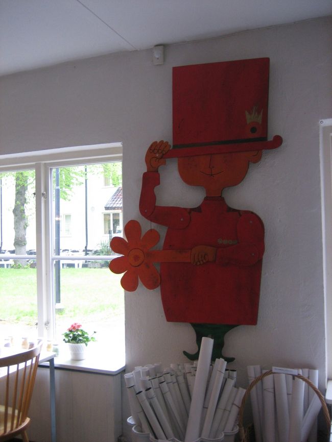 大きな看板？リンドベリの作品です。<br /> <br />